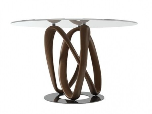 Porada-Infinity-Round-Glass-Dining-Table